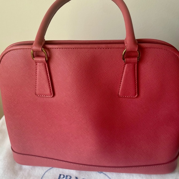 Prada TAMARIS  Saffiano Lux BN2558 Leather Tote - Picture 11 of 16